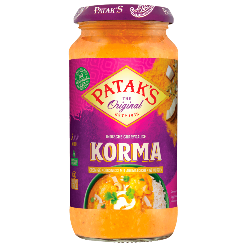 Patak's Indische Currysauce Korma 450g